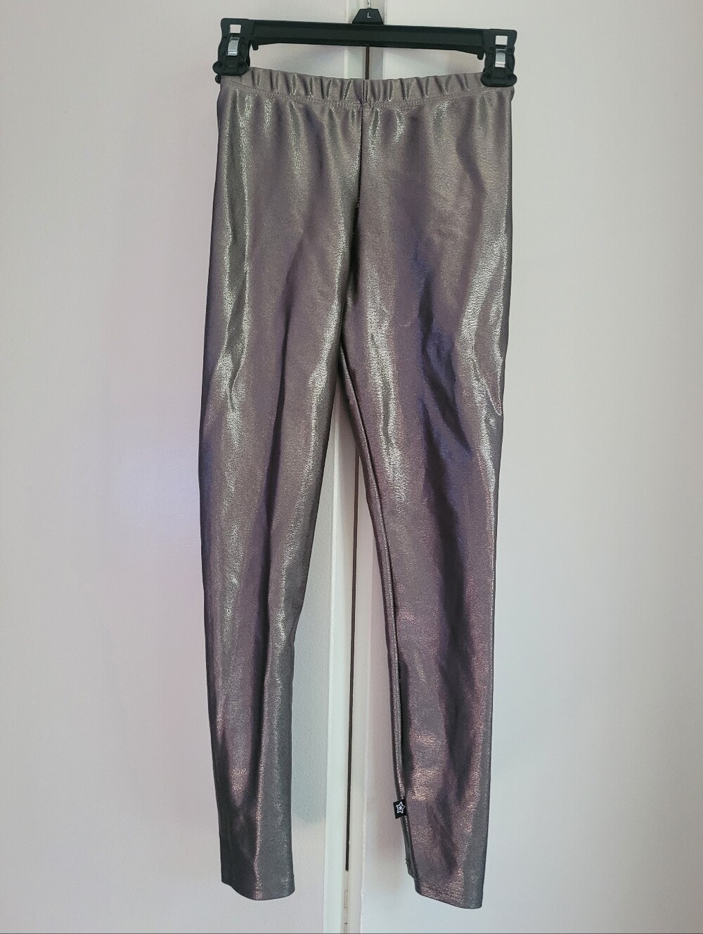 Slim-fit Metallic Pewter Pixielane Leggings Pixie Lane